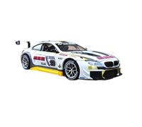 XGFFBAGB 1:24 para 3.0CSL/HommageR/M4/M6/Z4, Modelo De Aleación, Fundición De Metal, Sonido Y Luz, Coche De Juguete(White H,No Box)