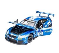 XGFFBAGB 1:24 para 3.0CSL/HommageR/M4/M6/Z4, Modelo De Aleación, Fundición De Metal, Sonido Y Luz, Coche De Juguete(Blue F,No Box)