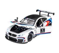 XGFFBAGB 1:24 para 3.0CSL/HommageR/M4/M6/Z4, Modelo De Aleación, Fundición De Metal, Sonido Y Luz, Coche De Juguete(White I,No Box)