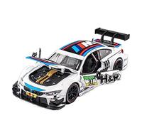 XGFFBAGB 1:24 para 3.0CSL/HommageR/M4/M6/Z4, Modelo De Aleación, Fundición De Metal, Sonido Y Luz, Coche De Juguete(White D,No Box)