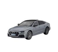 XGFFBAGB 1:24 para A7 Modelo De Aleación Juguetes Rueda Trasera Tire hacia Atrás Rueda Delantera Dirección Coches Coleccionar Regalos(Gray B,with Box)