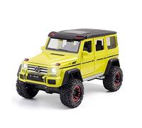 XGFFBAGB 1:24 para Coche De Juguete A Escala B-G500, Modelo Todoterreno De Aleación con 7 Puertas Que Se Abren E Incluye Luz(Yellow,No Box)