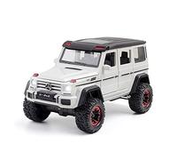 XGFFBAGB 1:24 para Coche De Juguete A Escala B-G500, Modelo Todoterreno De Aleación con 7 Puertas Que Se Abren E Incluye Luz(White,No Box)