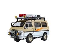 XGFFBAGB 1:24 para Delica MPV Aleación Diecasts Metal Juguete Vehículos Comerciales Modelo De Coche Regalo(Yellow,with Box)