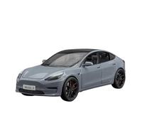 XGFFBAGB 1:24 para el modelo 3 aleación de fundición a presión juguete modelo de coche sonido y luz juguete coleccionables regalo(gris C,with Box)