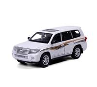 XGFFBAGB 1:24 para Land Cruiser Modelo de Aleación Juguete Coche Regalo (White B,with Box)