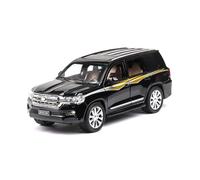 XGFFBAGB 1:24 para Land Cruiser SUV, Modelo De Aleación, Coches Fundidos A Presión, Juguetes De Regalo Favoritos(Black C,with Box)
