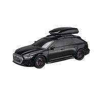 XGFFBAGB 1:24 para RS6 Quattro Station Wagon, Coche De Juguete De Aleación, Modelo De Volante, Sonido Y Luz, Coleccionables, Regalo(Black,with Box)