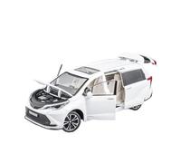 XGFFBAGB 1:24 para Sienna MPV Van, Modelo De Coche De Juguete Fundido A Presión, Puertas con Luz Y Sonido Extraíbles, Regalo De Colección Que Se Puede Abrir(White,No Box)