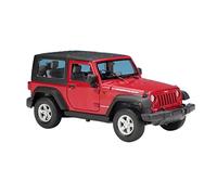 XGFFBAGB 1:24 Wrangler Rubicon 2007, Aleación Fundida A Presión Y Juguete De Metal, Todoterreno, Modelo De Coche, Regalo(Rosso,No Box)