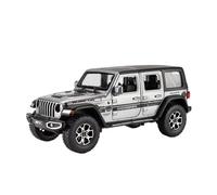 XGFFBAGB 1:24 Wrangler Rubicon - Modelo De Coche De Metal Fundido A Presión De Aleación, Juguete Coleccionable Extraíble, Regalo(Silver,No Box)