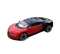 XGFFBAGB 1:32 Bugatti Chiron - Juguete De Metal De Aleación Fundido A Presión, Modelo De Coche, Juguetes para Niños, Regalo(Rosso,No Box)