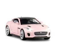 XGFFBAGB 1:32 Jaguar F-Type Modelo De Coche Deportivo Juguete con Sonido Pull Back Aleación Diecast Vehículo De Juguete(Pink,with Box)