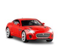 XGFFBAGB 1:32 Jaguar F-Type Modelo De Coche Deportivo Juguete con Sonido Pull Back Aleación Diecast Vehículo De Juguete(Rosso,with Box)