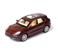 XGFFBAGB 1:32 Modelo De Coche Cayenne Turbo De Aleación Fundida A Presión con Sonido Y Luz.(Brown,with Box)