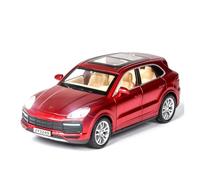 XGFFBAGB 1:32 Modelo De Coche Cayenne Turbo De Aleación Fundida A Presión con Sonido Y Luz.(Rosso,with Box)