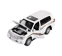 XGFFBAGB 1:32 para Land Cruiser, Juguetes De Modelo De Coche Fundido A Presión De Aleación con Regalo Extraíble(White C,with Box)