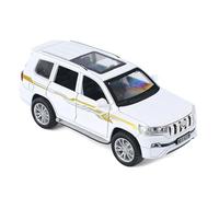 XGFFBAGB 1:32 para Land Cruiser Prado Coche De Aleación De Metal Vehículos De Juguete Fundidos Modelo 6 Puertas Se Pueden Abrir(White D,with Box)