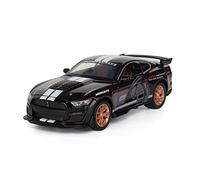 XGFFBAGB 1:32 para Muatang Shelby GT500 Modelo De Coche Deportivo De Aleación Diecasts Juguetes Regalos(Black,No Box)