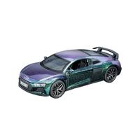 XGFFBAGB 1/32 para R8 Supercar Aleación Modelo De Coche Juguete Coleccionable Regalo(Purple,with Box)
