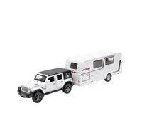 XGFFBAGB 1/32 para Remolque, RV, Camión, Aleación Fundida A Presión, Vehículo Todoterreno, Caravana con Sonido Y Luz, Modelo De Coche De Juguete, Regalo De Colección(White,No Box)