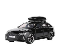 XGFFBAGB 1:32 para RS6 Quattro Station Wagon, Aleación Fundida A Presión Y Vehículos De Juguete, Modelo De Coche con Sonido Y Luz, Regalos(Black,with Box)