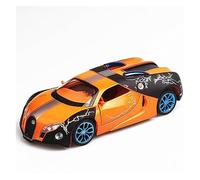 XGFFBAGB 1:32 para Veyron Sports Car Modelo Colorido Diecast Racing Pull Back Toy Regalo(Orange)