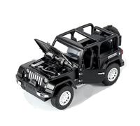XGFFBAGB 1:32 para Wrangler SUV Diecast Metal Pull Back Car Modelo Colección Juguete Regalo(Black,No Box)