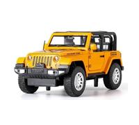 XGFFBAGB 1:32 para Wrangler SUV Diecast Metal Pull Back Car Modelo Colección Juguete Regalo(Yellow,No Box)