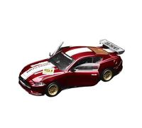 XGFFBAGB 1/42 Mustang GT 2018, Vehículo De Juguete, Modelo De Aleación, Colección De Pasatiempos, Regalos(Rosso,No Box)