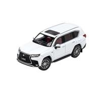 XGFFBAGB 1/64 para Coche Modelo LX600 F Sport Diecast(White E,No Box)