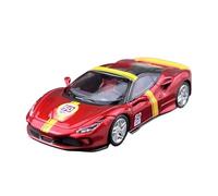 XGFFBAGB 1/64 para F8 Tributo Aleación Juguete Motor Vehículo Diecast Metal Regalos De Modelismo(Red C,with Box)