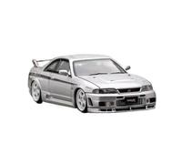 XGFFBAGB 1/64 para GTR BCN R33 400R Capó Abierto Juguetes De Colección De Modelos De Coches Fundidos(Silver,No Box)