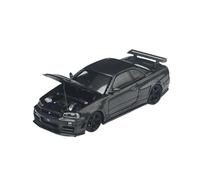 XGFFBAGB 1/64 para GTR R34 Z Tune, Capó Abierto De Fibra De Carbono, Juguetes De Modelo De Coche Fundido A Presión(No Box)