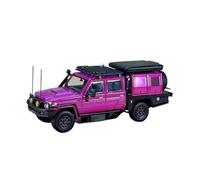 XGFFBAGB 1/64 para Land Cruiser LC79 Pickup Doble Cabina Modelo De Coche Fundido A Presión(Purple A,with Box)