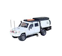 XGFFBAGB 1/64 para Land Cruiser LC79 Pickup Doble Cabina Modelo De Coche Fundido A Presión(Silver B,with Box)