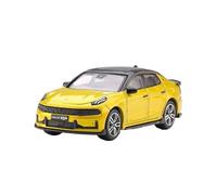 XGFFBAGB 1/64 para Lynk & Co Series, Colección De Modelos De Coches De Aleación Fundida A Presión, Exhibición, Decoración del Hogar, Adornos De Metal(Yellow C,No Box)