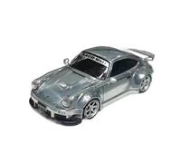 XGFFBAGB 1/64 para RWB930 Aleación Die-Cast Vehículo Deportivo ala De Pato-Modelo De Coche Plateado(with Box)