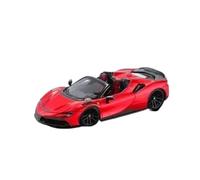 XGFFBAGB 1/64 para Superdeportivo Convertible Híbrido SF90, Modelo De Coche Fundido A Presión(Rosso,No Box)