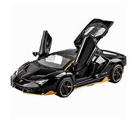XGFFBAGB Coche De Juguete A Escala 1/32 para Aventador LP770-4, Modelo De Coche De Juguete De Aleación De Zinc, Regalo(Bright Black,with Box)