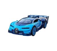 XGFFBAGB Coche Deportivo Bugatti Vision GT A Escala 1:32, De Aleación Fundida, con Sonido Y Luz, Ideal como Modelo De Coche para Niños.(BLU,with Box)
