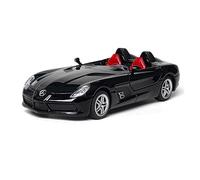 XGFFBAGB Coche Deportivo Convertible De Metal Fundido A Presión, Modelo De Aleación SLR, Escala 1:32, Juguete De Regalo(Black,with Box)