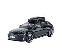 XGFFBAGB Coche En Miniatura De Aleación para RS6 Quattro Station Wagon, Juguete Fundido A Presión con Sonido Y Vehículos Ligeros, Decoración, Juguetes, Regalo, 1:32(Black,with Box)