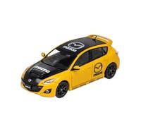 XGFFBAGB Coche Modelo Fundido A Presión, para Axela2 Mazda Speed 3 MPS Hatch Back, 1/64(Yellow,with Box)