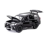 XGFFBAGB Modelo A Escala 1/32 De Coche De Metal Fundido A Presión con 6 Puertas Que Se Abren, Luces Y Sonidos, Y Mecanismo De Retroceso.(Black,with Box)