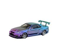XGFFBAGB Modelo De Coche De Aleación GT-R R34 Nismo Z-Tune 1/64(Color Change C,No Box)