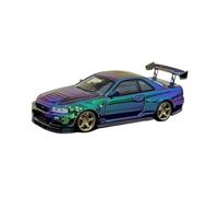 XGFFBAGB Modelo De Coche De Aleación GT-R R34 Nismo Z-Tune 1/64(Two-Color A,No Box)