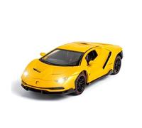 XGFFBAGB Modelo De Coche De Aleación LP770-4, Escala 1/24, Carrocería De Metal Fundido A Presión, Juguete con Puerta De Tijera Abierta, Regalo De Colección.(Yellow,with Box)