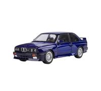XGFFBAGB Modelo De Coche De Juguete M3 E30, Vehículo De Metal Fundido A Presión, Puertas con Luz De Sonido Extraíble, Regalo De Colección Que Se Puede Abrir, 1:24(BLU,with Box)