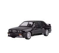XGFFBAGB Modelo De Coche De Juguete M3 E30, Vehículo De Metal Fundido A Presión, Puertas con Luz De Sonido Extraíble, Regalo De Colección Que Se Puede Abrir, 1:24(Black,No Box)